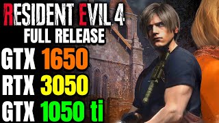 Resident Evil 4 Remake 2023 FULL GAME | GTX 1650 | GTX 1050 ti | RTX 3050 | Runs better? 🤔