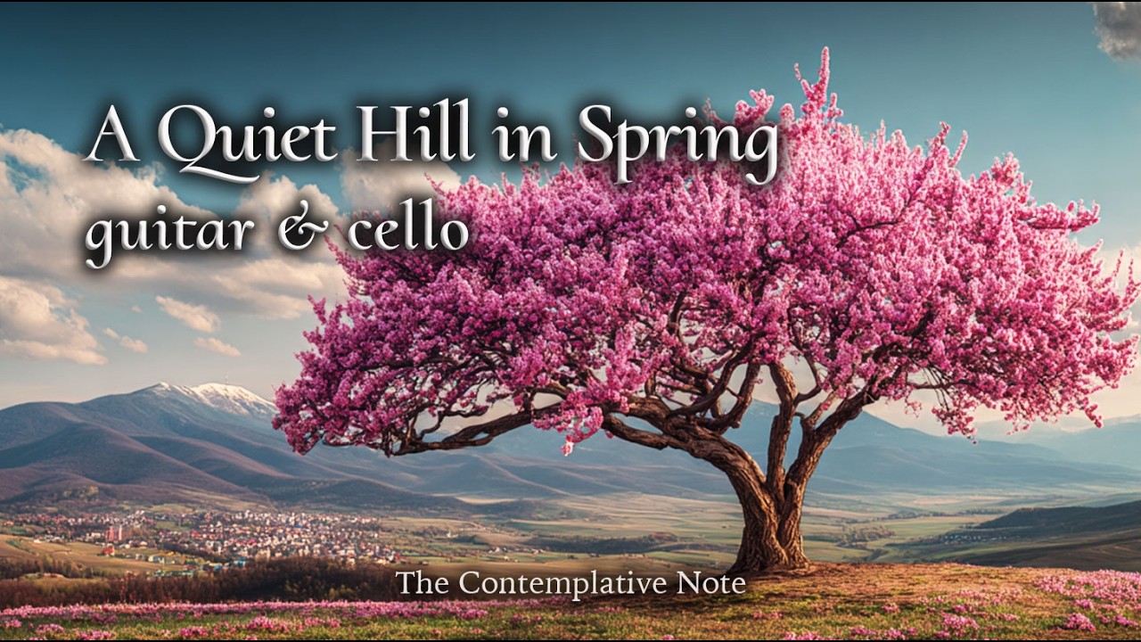 A Quiet Hill in Spring Bloom 🌸 Gentle Guitar & Cello for Peaceful Morning, Relaxation, Mindfulness