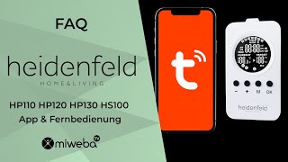 Heidenfeld Heizplatten FAQ I App &amp; Fernbedienung I  Tutorial I HP110 ► HP120 ► HP130 ► HS100 ♨️