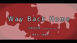 【カラオケ・高音質オフボーカル】Way Back Home / SHAUN 日本語ver. 男性キー（原曲キー）【アレンジカバー】