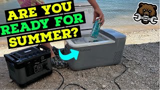 8Hr 100F Desert Testing 12V Camping Refrigeratorcooler Setpower