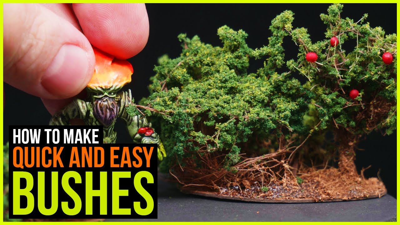 Make Quick and Easy Wargaming Bushes