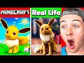 MINECRAFT POKEMON IN REAL LIFE | EEVEE, PIPLUP & MORE!