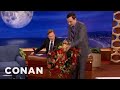 Jim Parsons Brings Conan A Holiday Gift | CONAN on TBS