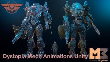 Dystopia Mech Animations Unity