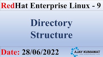 Linux Directory Structure  | RedHat Enterprise Linux 9 | RHCSA | RHCE | RHEL 9 | Ajay Kumawat