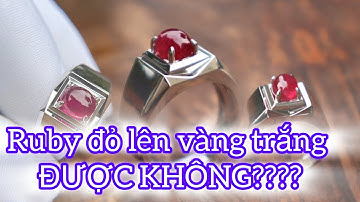Nhẫn Ruby Đỏ Vàng Trắng 14k - CHUẨN VÀNG ĐỦ TUỔI.