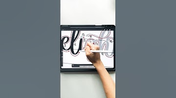 Lettering "delightful" in calligraphy! #procreate #shorts #calligraphy