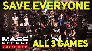 How to SAVE EVERYONE and Get the BEST ENDING in Mass Effect Legendary Edition (ALL 3 GAMES)