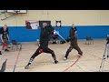 Blademasters cup 2023  hema longsword tournament  oisin newport vs colin miraglio pool fight