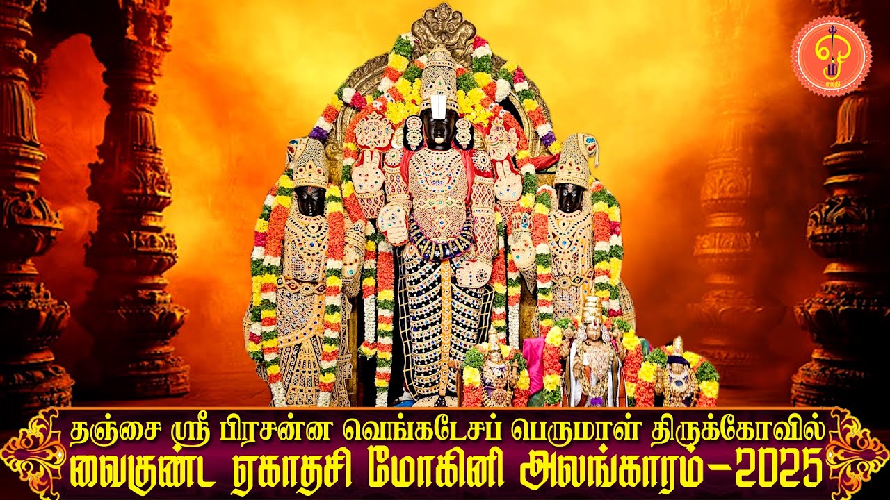 தஞ்சை பிரசன்ன வெங்கடேசப் பெருமாள்கோவில் வைகுண்ட ஏகாதசி மோகினி அலங்காரம் 2025