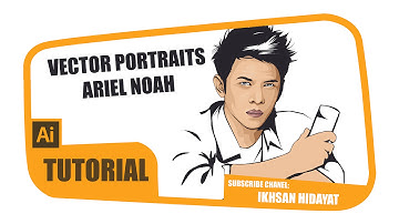 Tutorial Vector Portraits, Line Art - Ariel Noah Vector
