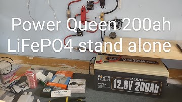 Power Queen 12.8v 200ah LiFePO4 drop in stand alone solar system