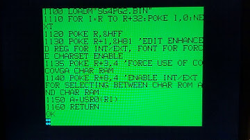 Altering CoCoVGA character set