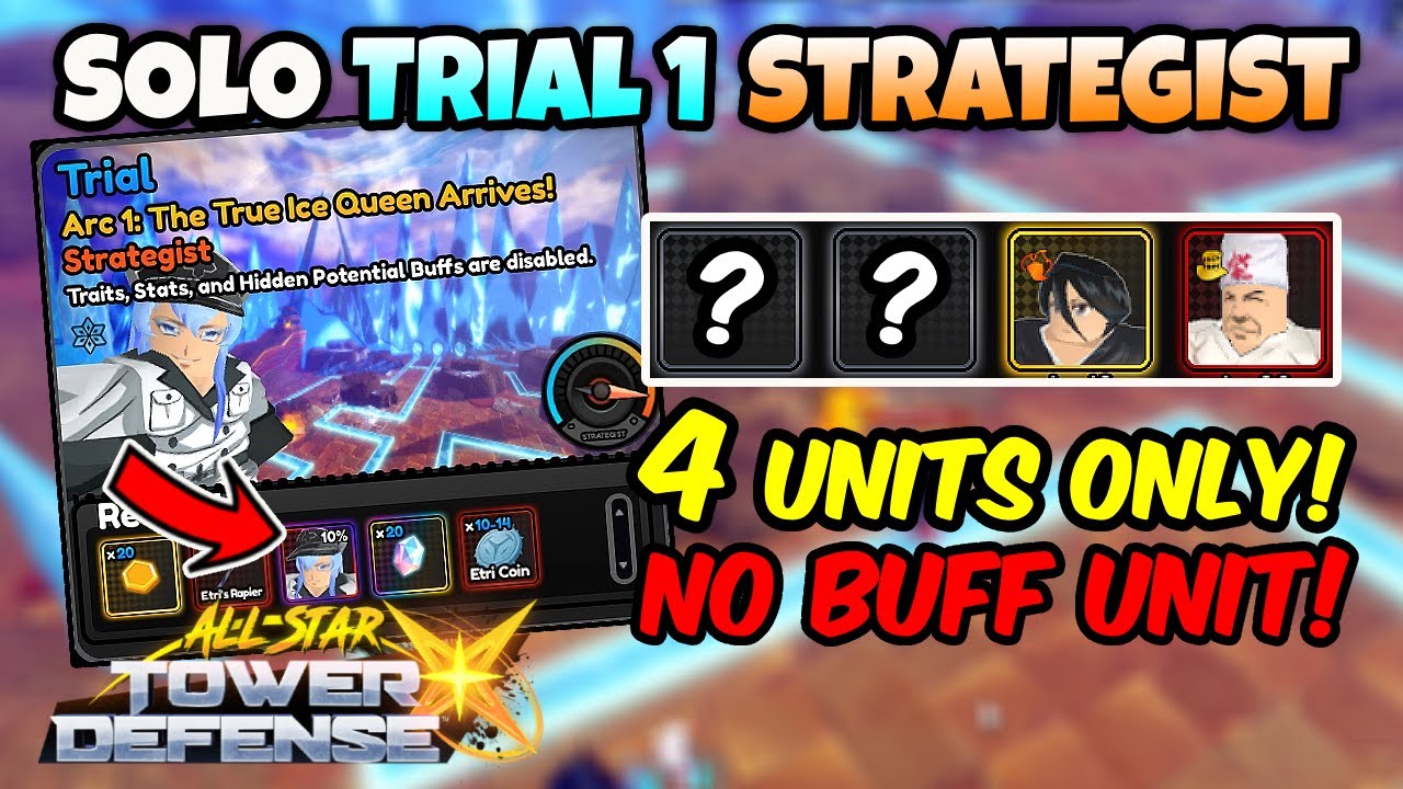 INSANE Solo Esdeath TRIAL 1 Strategist (4 Units & No Buff