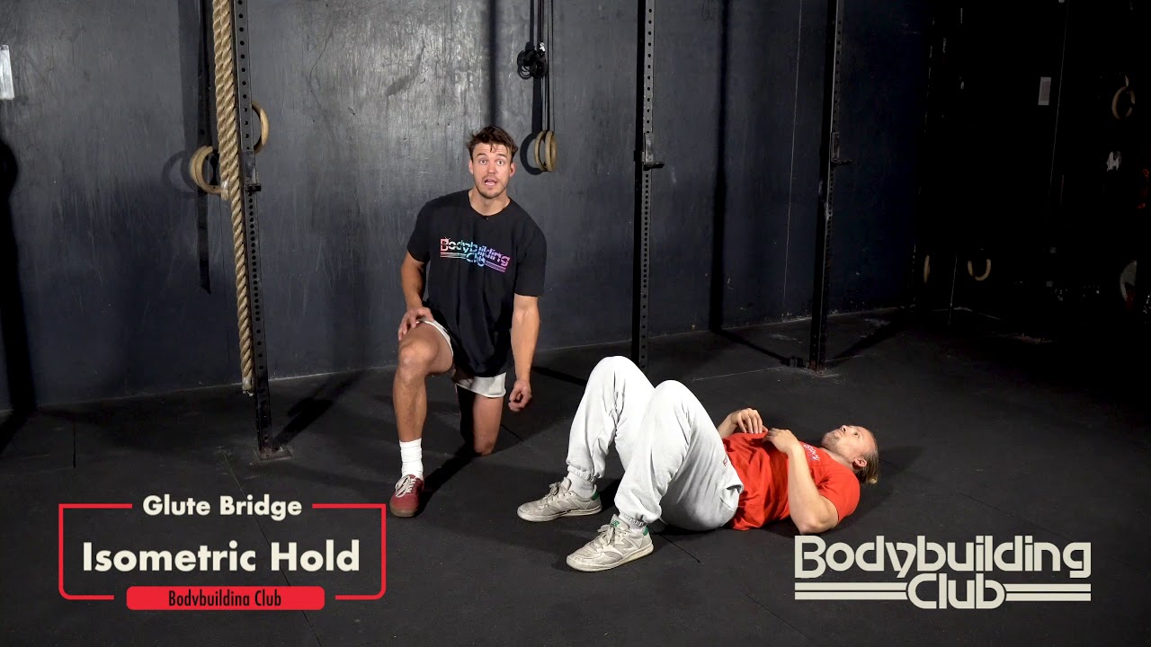 Glute Bridge Isometric Hold YouTube