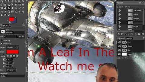 GIMP   6 Filters + Text