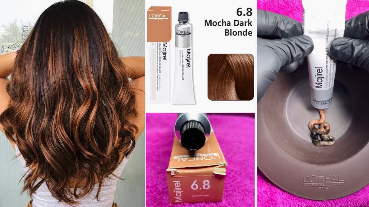 Hazelnut mocha hair color  Cheveux noisette Coupe cheveux mi long  naturel Cheveux moka