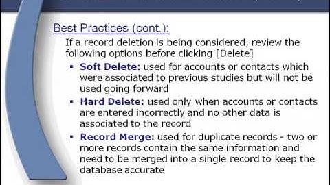 Siebel Clinical Best Practices: Post Implementation
