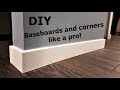 How to install baseboard and corners like a pro