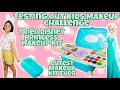 Tried Disney Princess Makeup Kit | Full Face Of Makeup Using Kid's Makeup Challenge | Anku Sharma