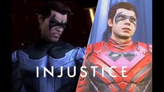 All Dick Grayson and Damian Wayne (Nightwing/Robin) scenes from Injustice