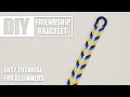 Chevron Line Beam Gradient Simple Macrame Friendship Bracelets | Easy Tutorial for Beginner