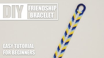 Chevron Line Beam Gradient Simple Macrame Friendship Bracelets | Easy Tutorial for Beginner