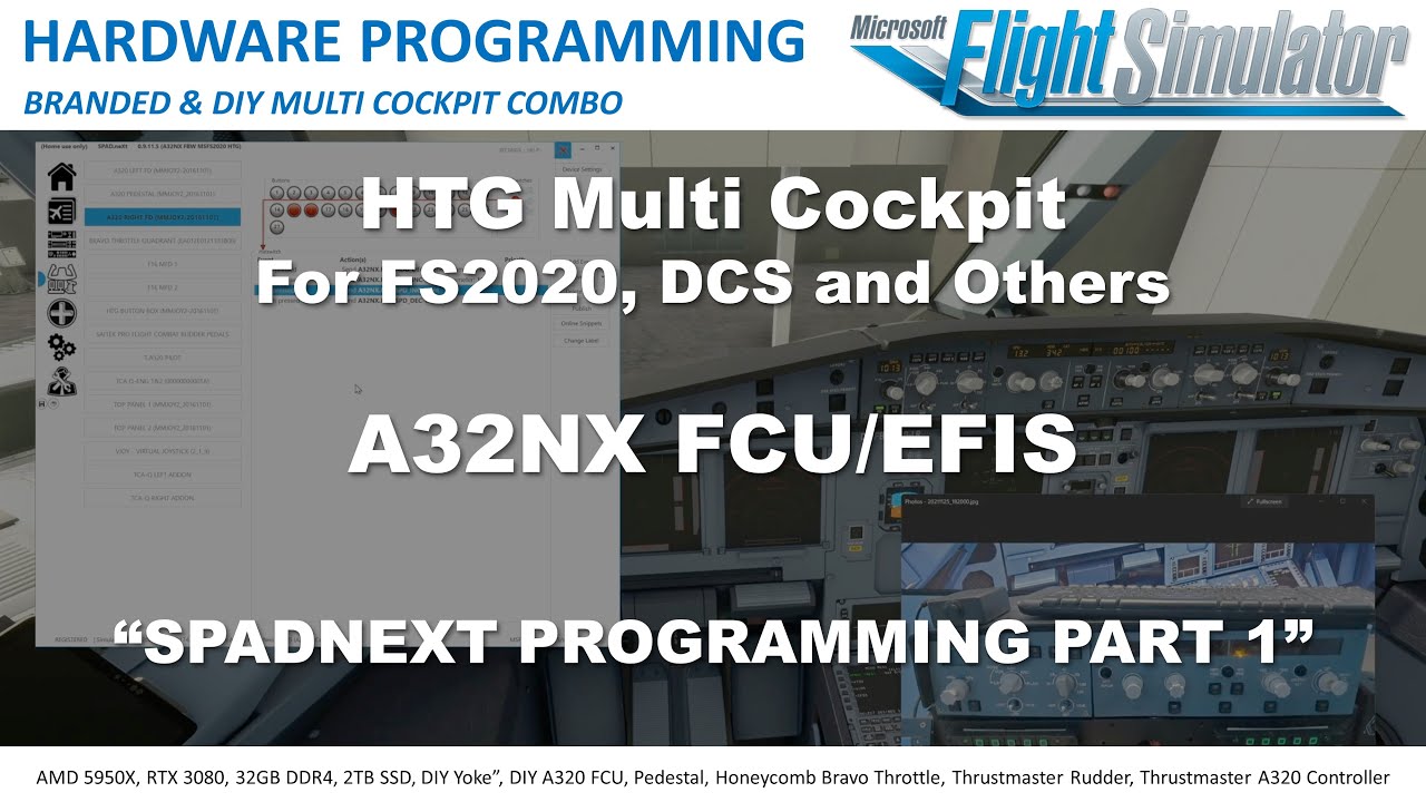 Spadnext Programming for A32NX FCU EFIS Panel - YouTube