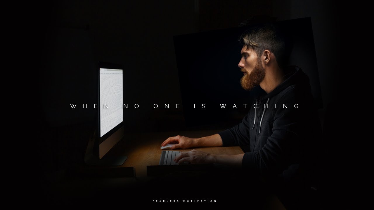 ⁣When No One Is Watching - That Is When It Really Counts!