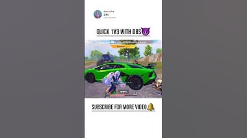 Quick 1v3 with DBS😈 #shorts #bgmi #gaming #pubgmobile #viral #trending #pubg #1v3 #dbs #clutch