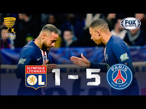 NEYMAR, MBAPPÉ E PSG NA FINAL! Lances de Lyon 1 x 5 Paris Saint-Germain pela Copa da França