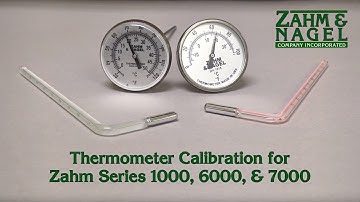 Thermometer Calibration for the Zahm Series 1000, 6000, & 7000 Devices