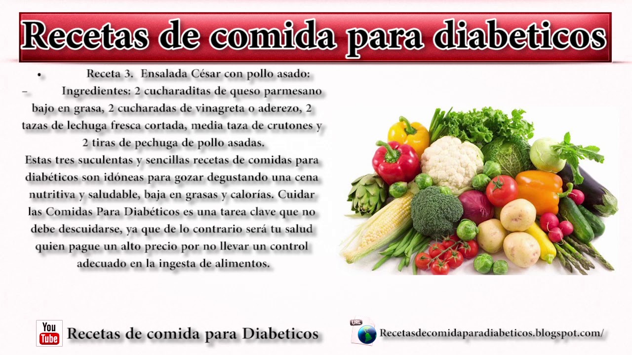 Dieta para diabéticos menú