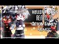 Helluva boss reacts to afton family memes  fnaf  gacha  