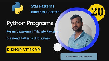 Best Python Programs | Pattern Programs | Part 3 | Python Tutorial | #20