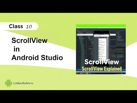 ScrollView  in Android Studio | Android UI Design for Beginners | Class 10