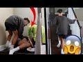 FALLING DOWN THE STAIRS PRANK ON FIANCE *CUTE REACTION*