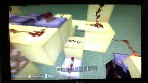 Minecraft Xbox 360 - Redstone Lighting Source ON/OFF (Tutorial)