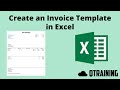 Create invoice template in excel