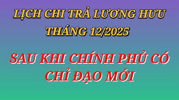 Lịch chi trả lương hưu, trợ cấp BHXH tháng 12/2025 sau khi Chính phủ có chỉ đạo mới