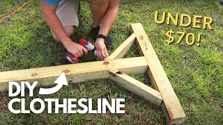 BUILDING A CLOTHESLINE + The BENEFITS of Using a Clothesline! | The Galloway Farm