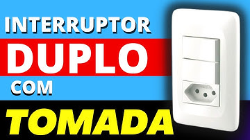 como instalar interruptor duplo com tomada