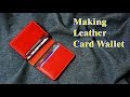 38 [Leather Craft] Making Leather Card Wallet / [가죽공예] 가죽 카드지갑 만들기 / FreePattern