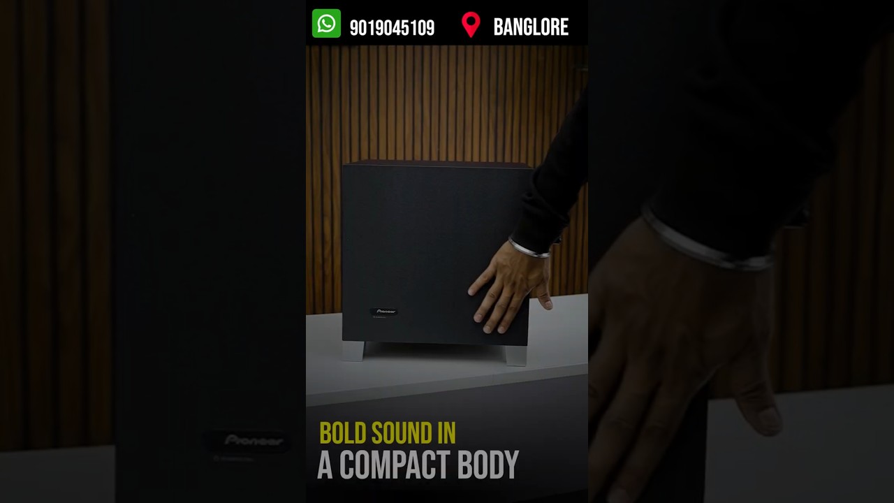 Feel the Bass! 🔊 Pioneer S-52W Subwoofer in Action - YouTube