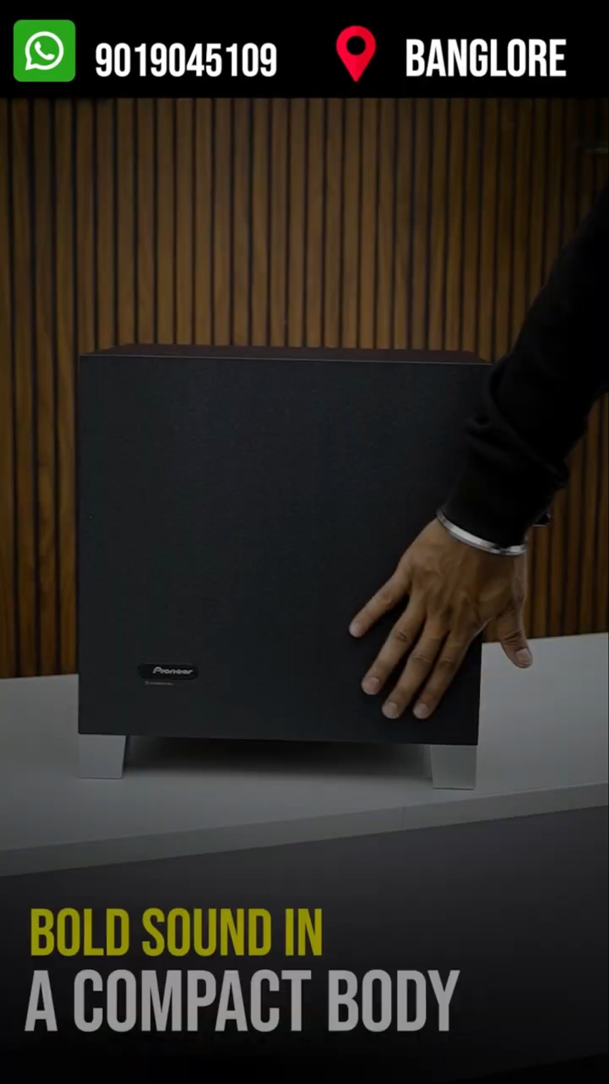 Feel the Bass! 🔊 Pioneer S-52W Subwoofer in Action - YouTube