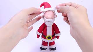 How to build a Santa Claus with Clay ??? Most oddly satisfying Clay Art