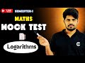🔥 Logarithms | Mock Test | Basic Engineering Mathematics | sem-1 | chaitumawa7