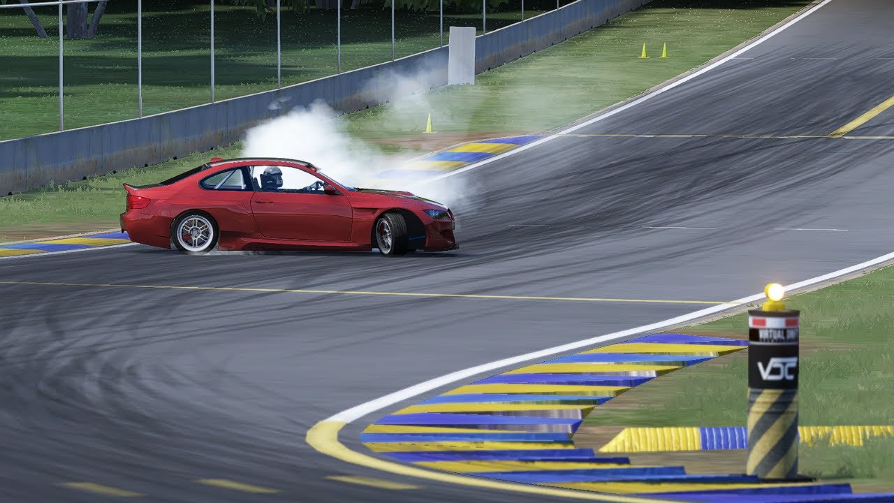 backwards entry solo run at Road Atlanta (Assetto Corsa) - YouTube