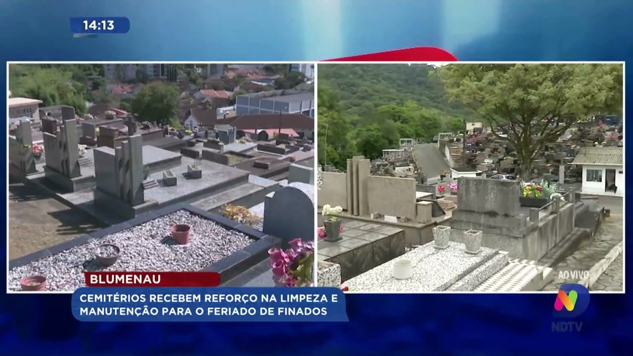 Blumenau: cemitérios recebem reforço na limpeza e manutenção para o feriado de finados